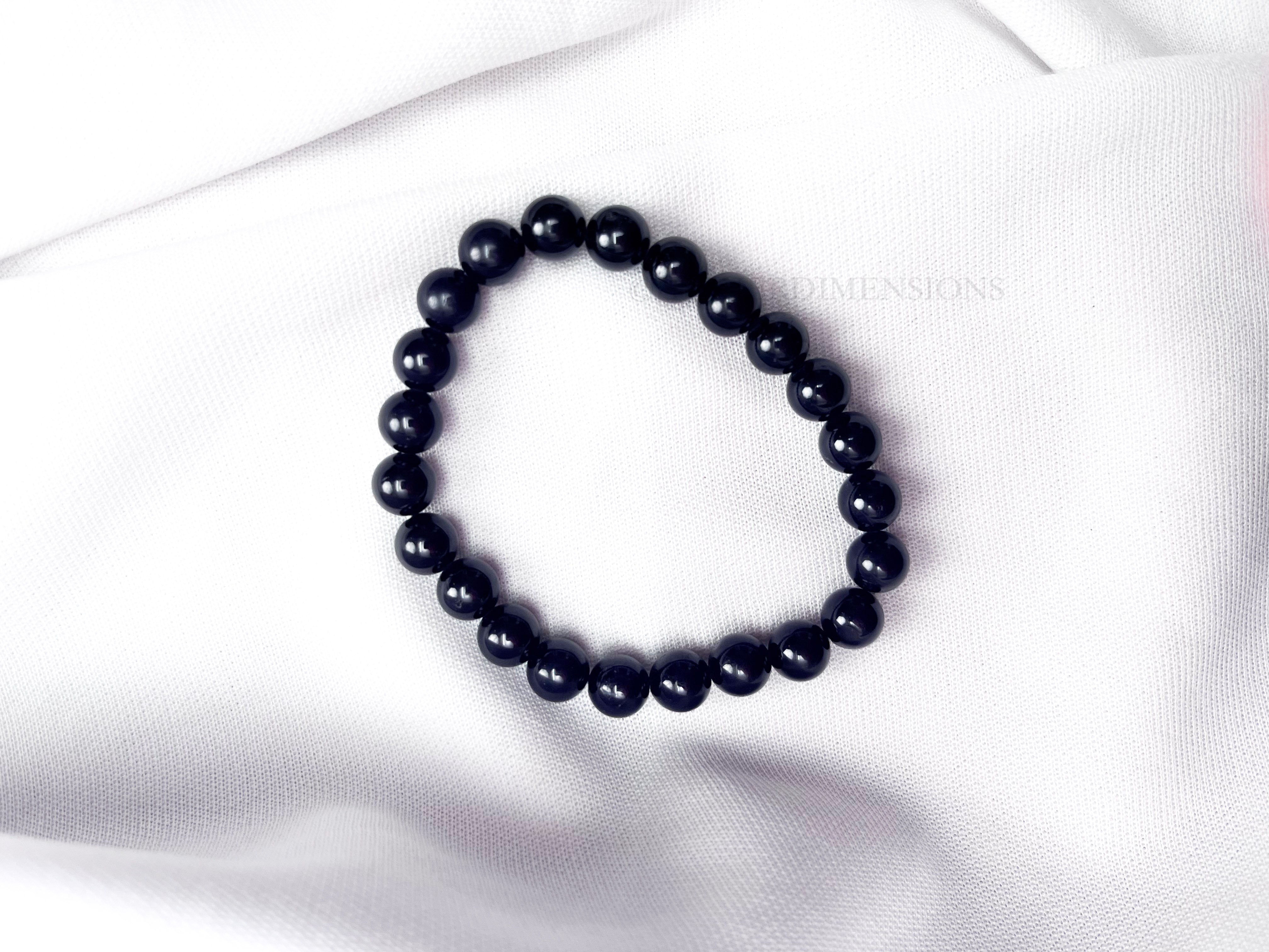Charged Black Obsidian Crystal Bracelet