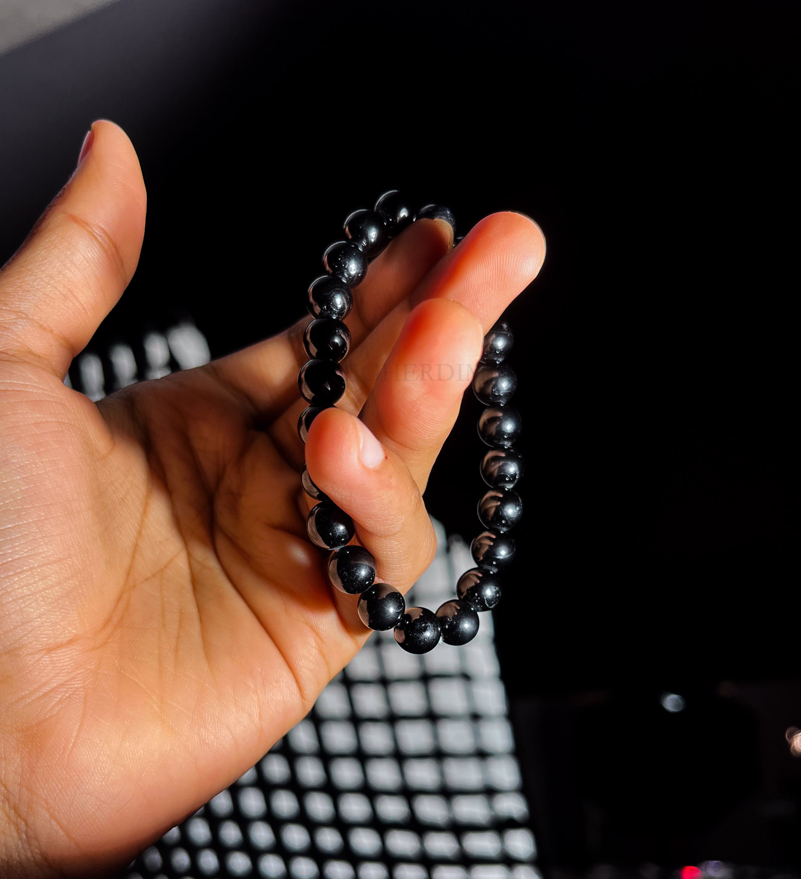Charged Black Obsidian Crystal Bracelet