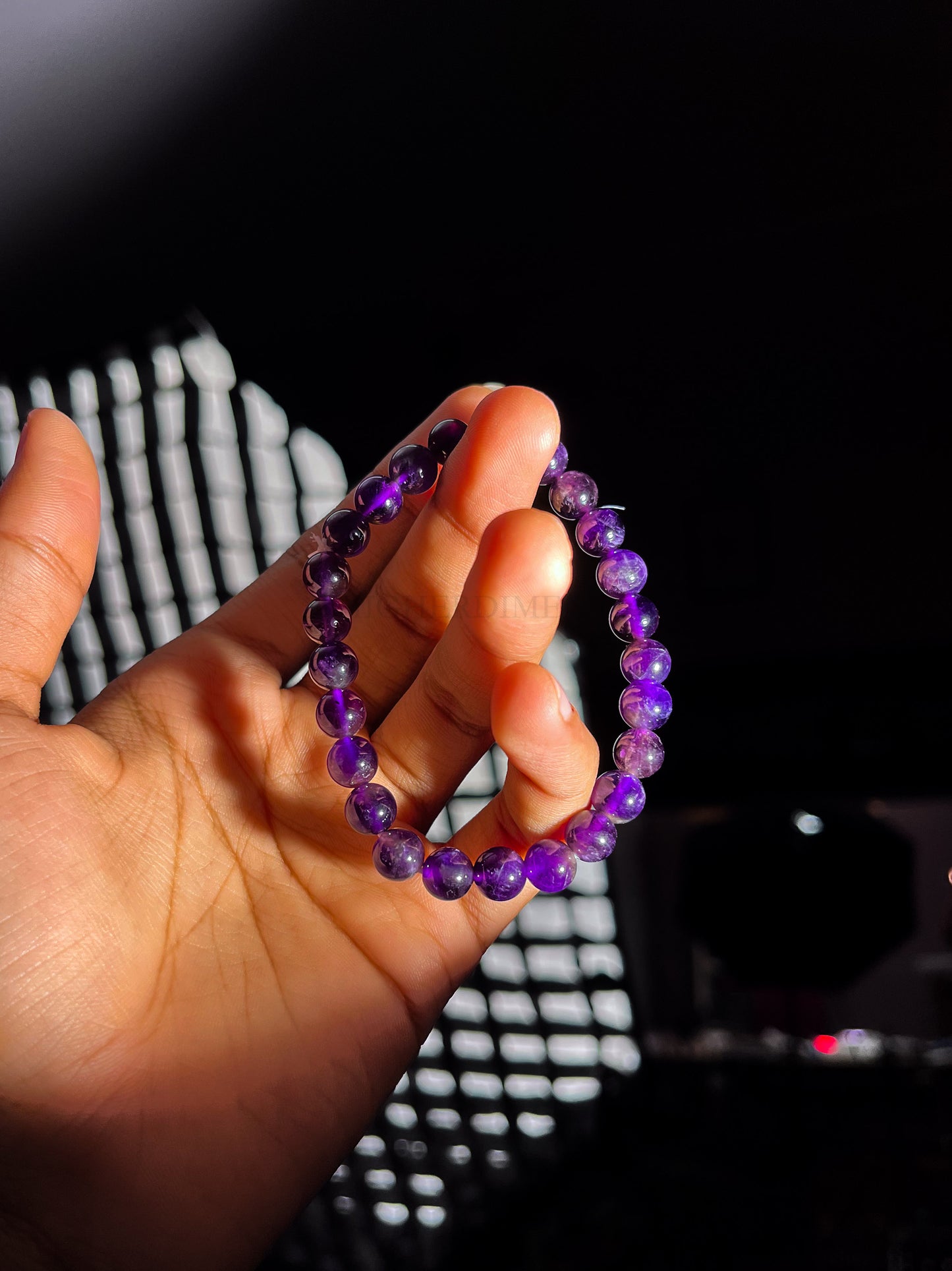 Charged Amethyst Crystal Bracelet