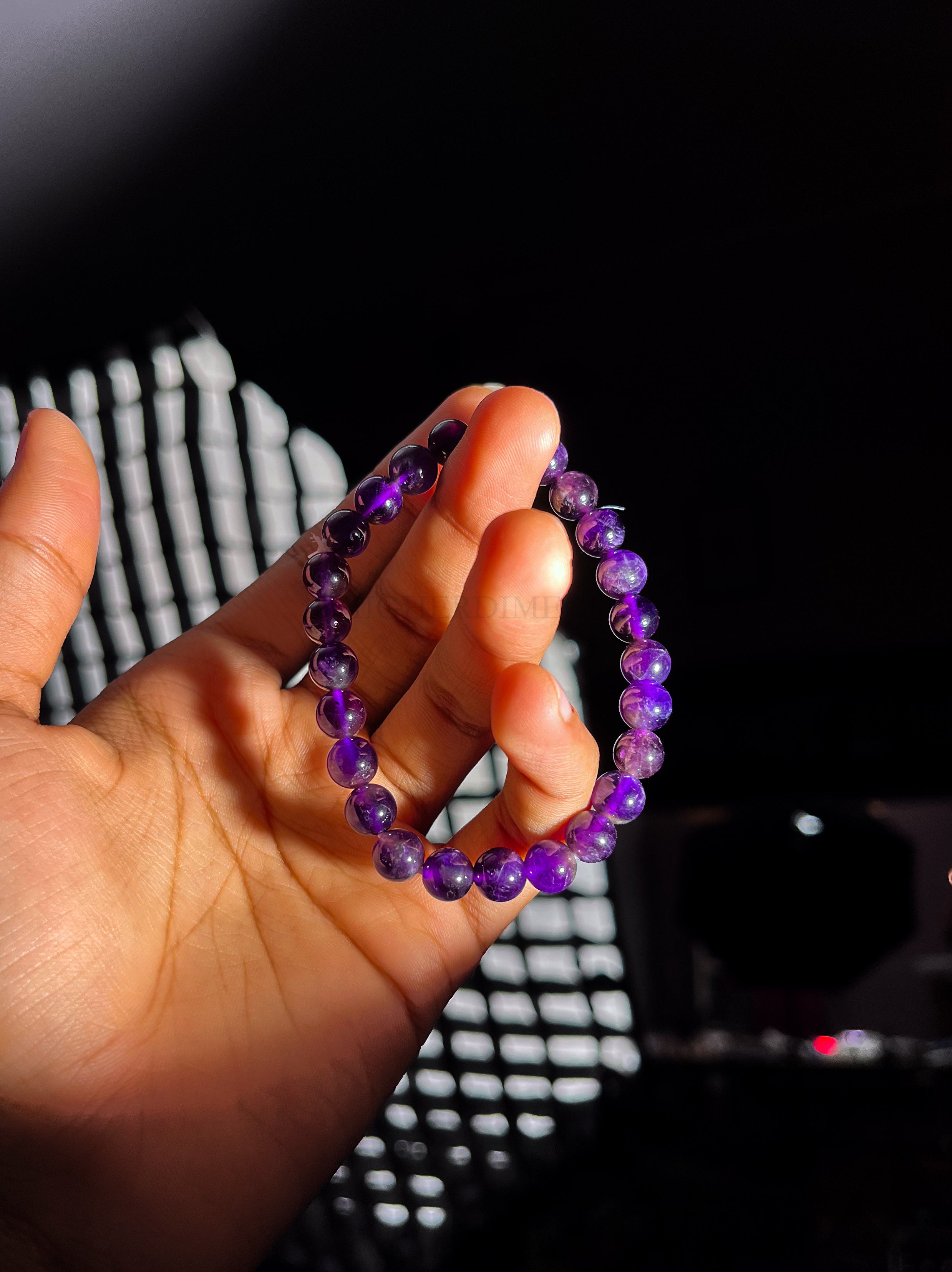 Charged Amethyst Crystal Bracelet