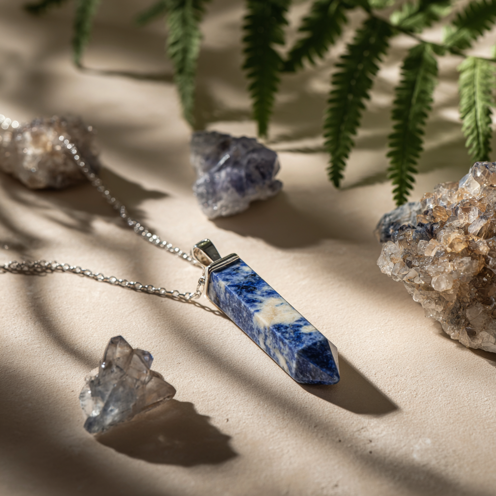 Blue Sodalite Pendant | Charged