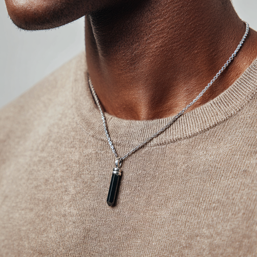 Black Tourmaline Pendant | Charged