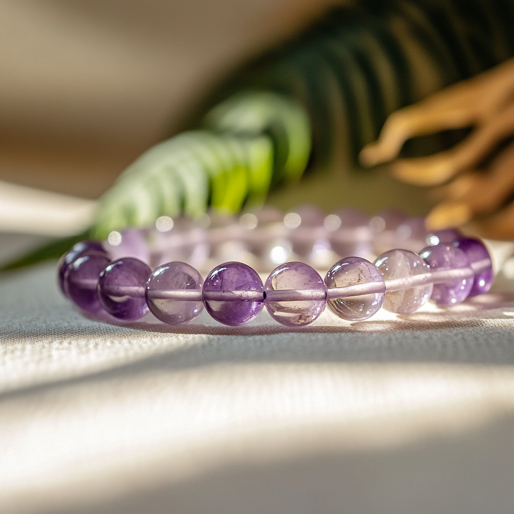 Charged Amethyst Crystal Bracelet