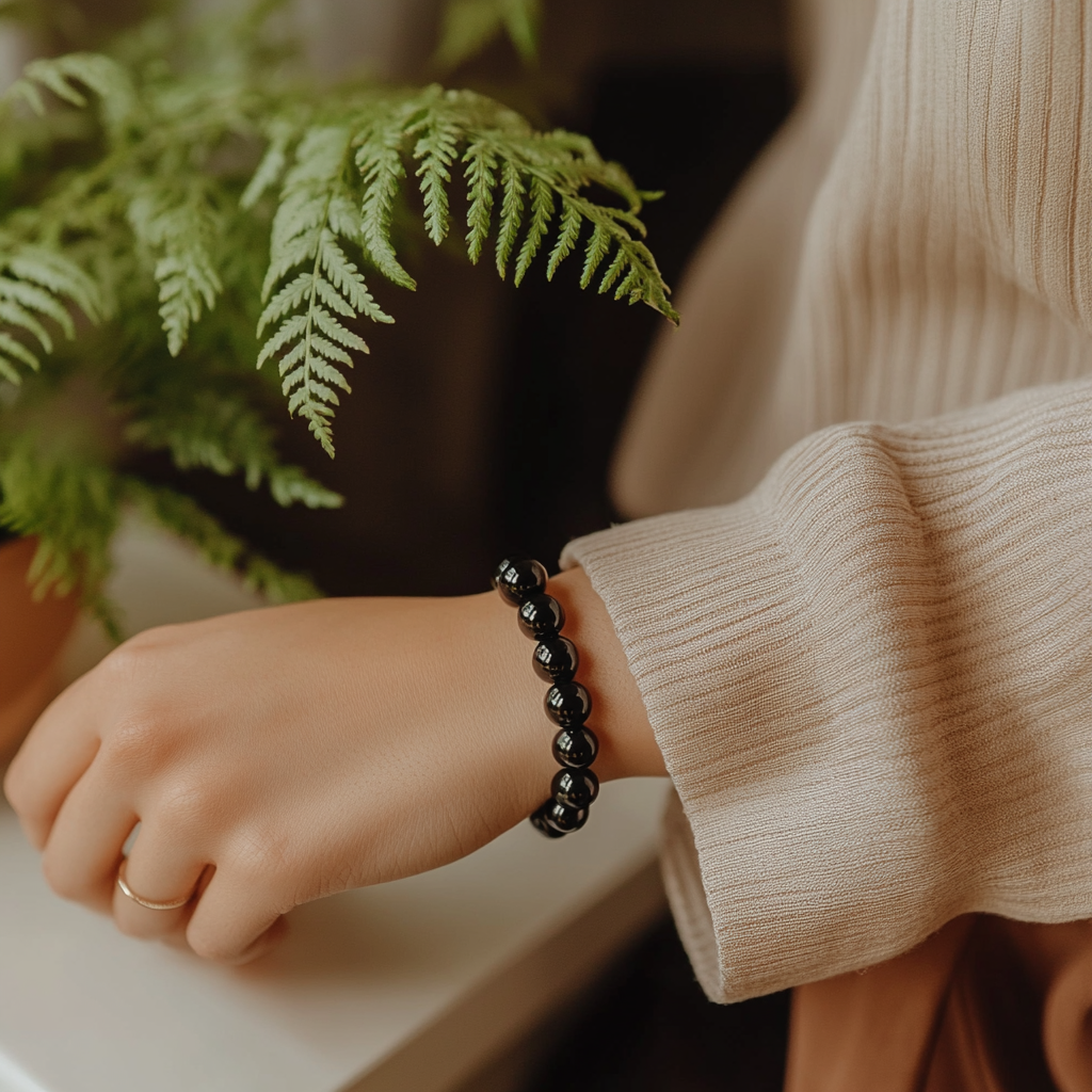 Charged Black Tourmaline Bracelet