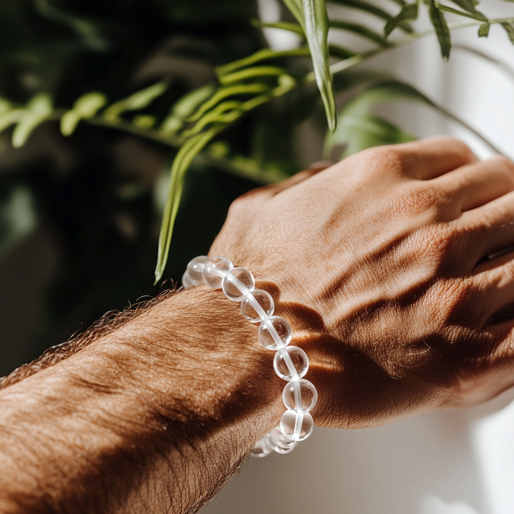 Charged Clear Quartz Crystal Bracelet