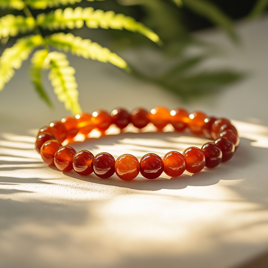 Charged Red Carnelian Bracelet