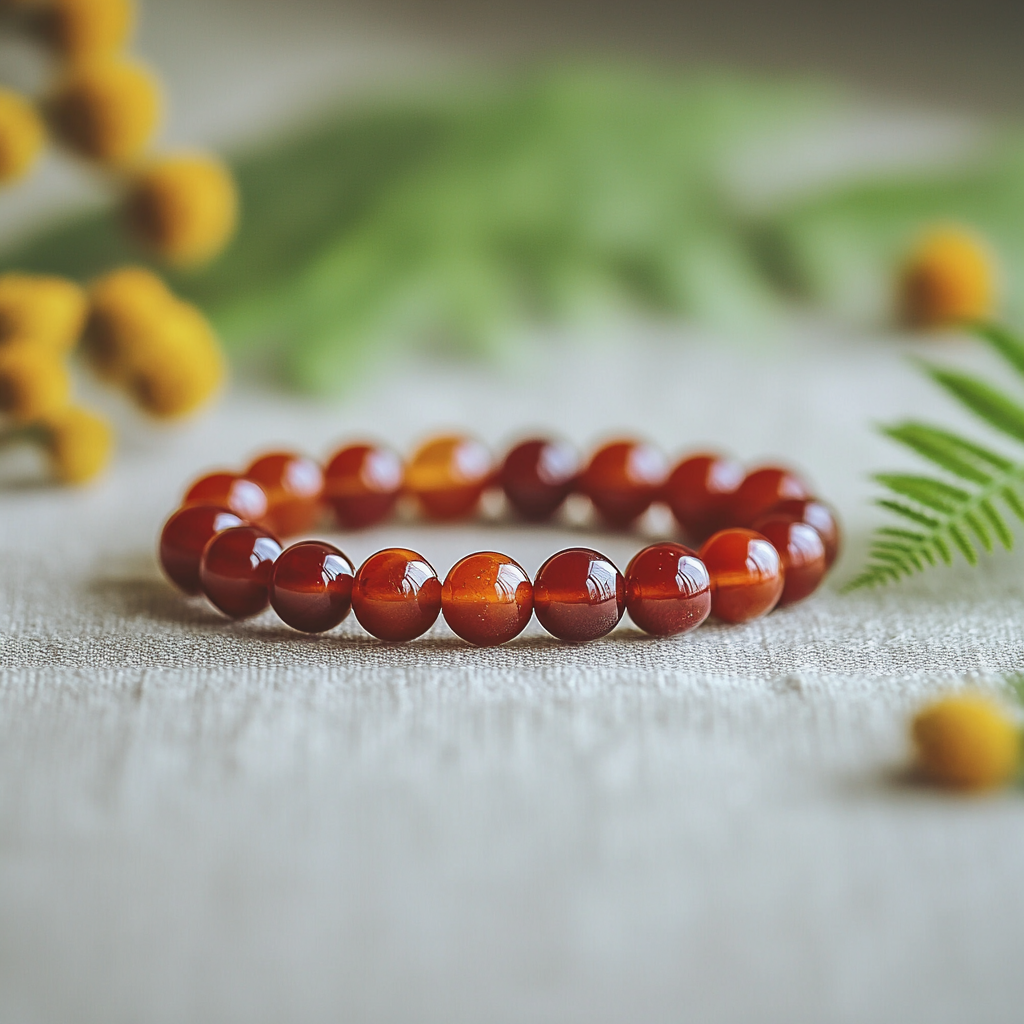 Charged Red Carnelian Bracelet