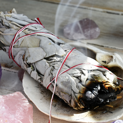 Diwali Combo-1 | Black Tourmaline Raw Crystal, Raw Salt & Sage