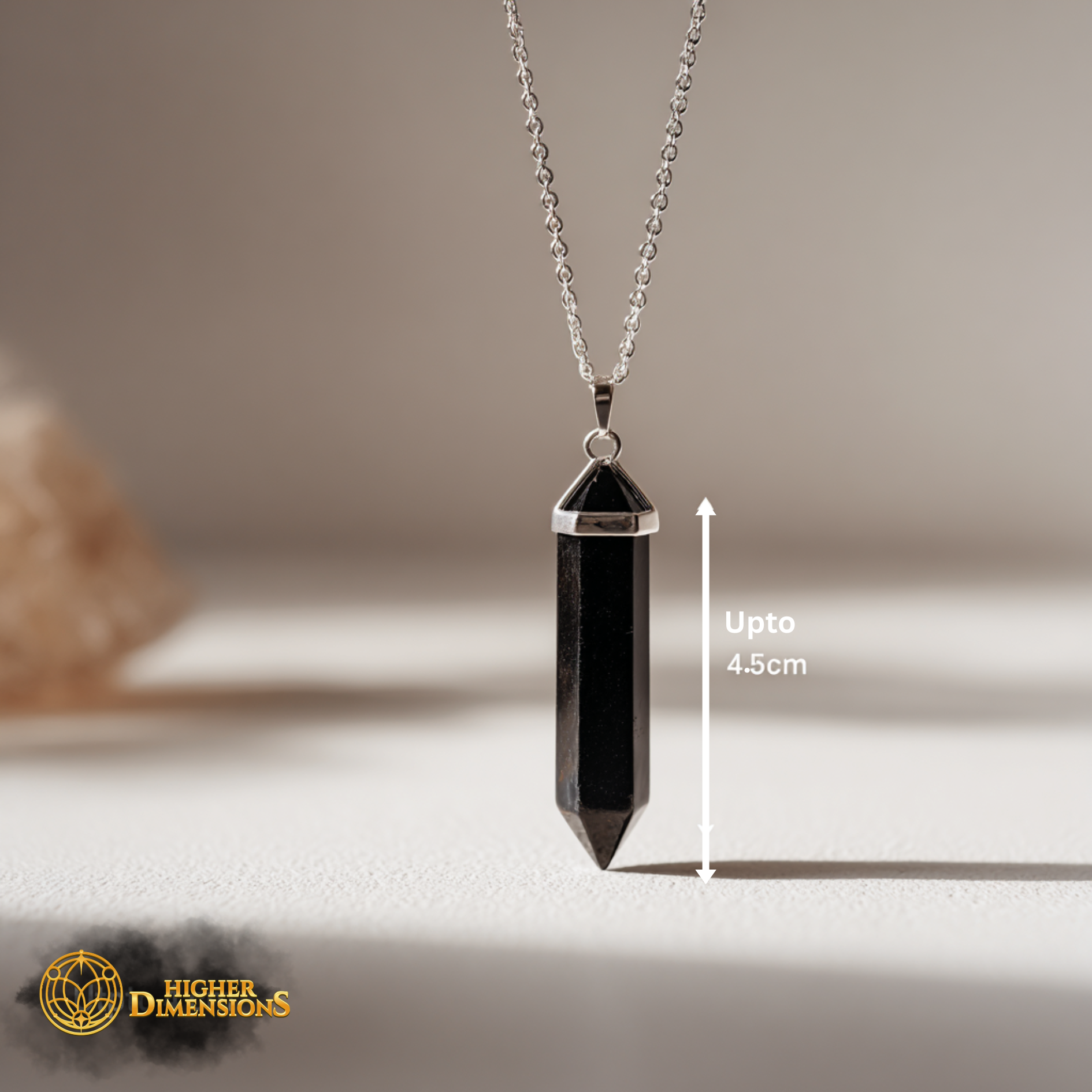 Black Tourmaline Pendant | Charged