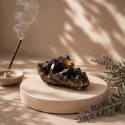Raw Smoky Quartz Cluster | Charged