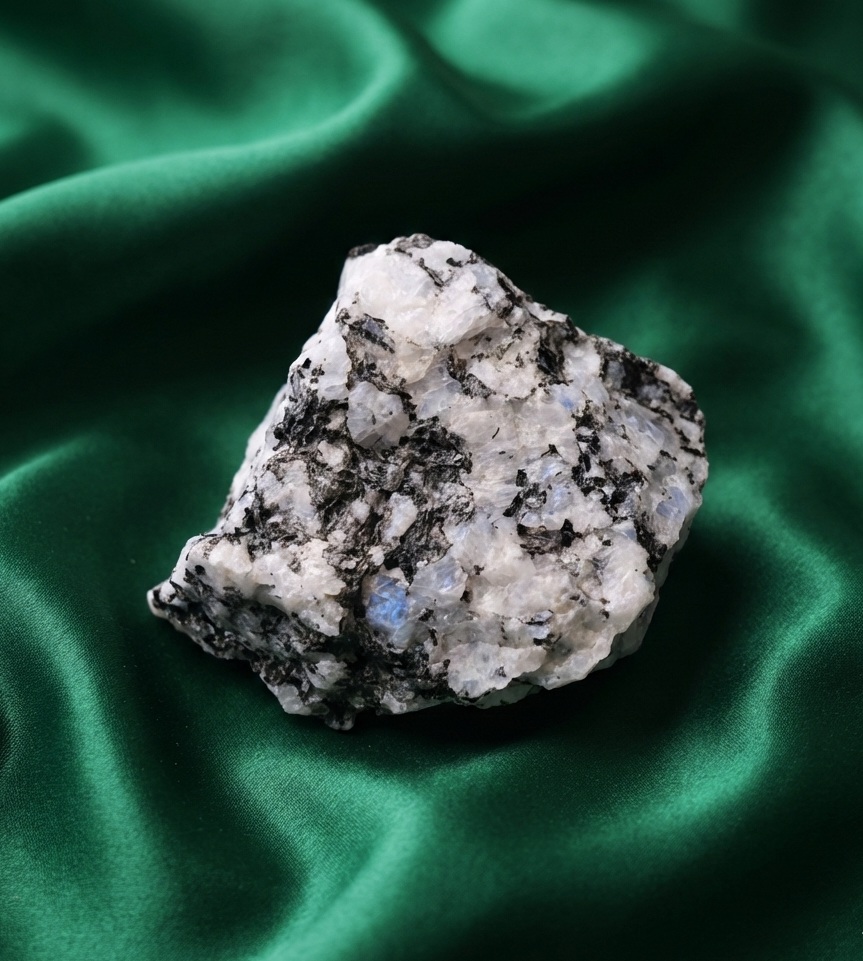 Rainbow Moonstone Raw Crystal | Charged