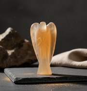 Orange Selenite Angel | Charged