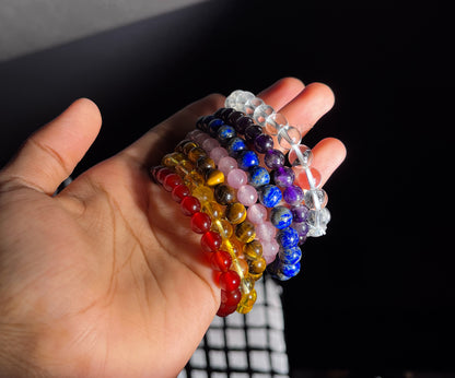 7 Chakra Crystals Bracelets