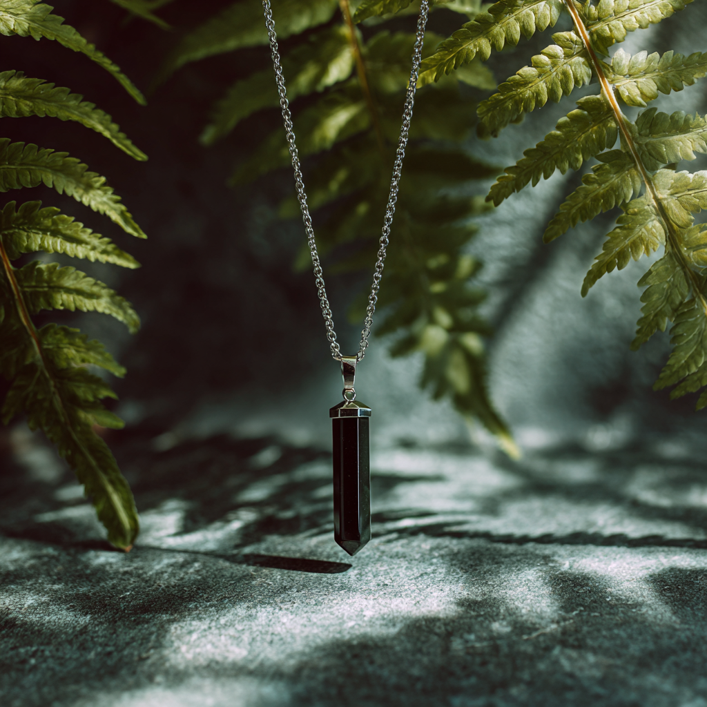 Black Tourmaline Pendant | Charged