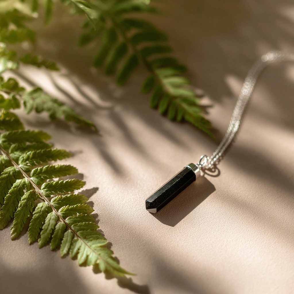 Black Tourmaline Pendant | Charged