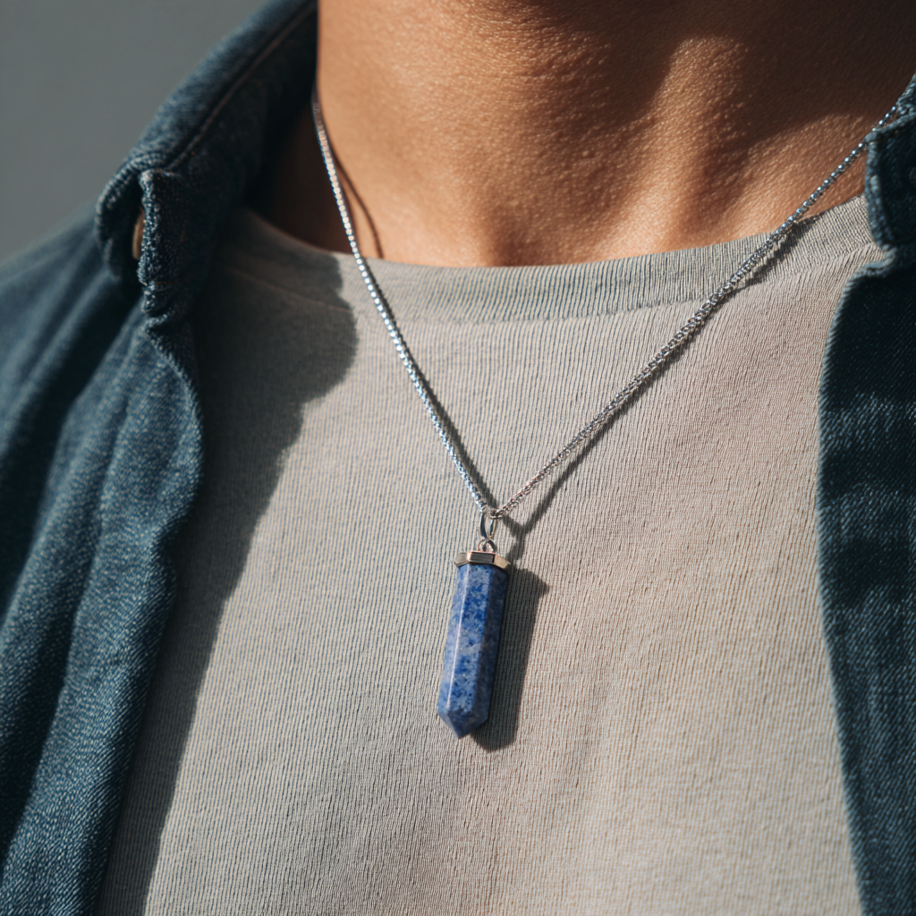 Blue Sodalite Pendant | Charged