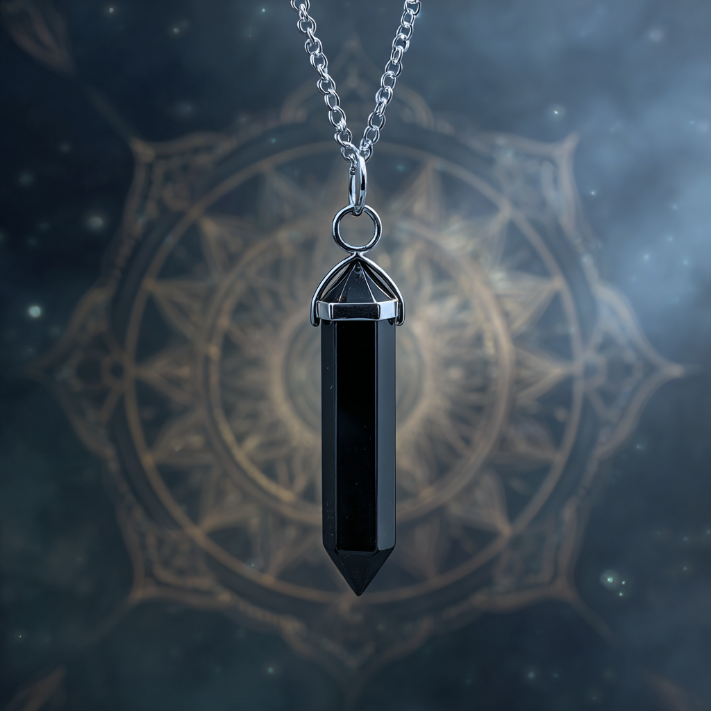 Black Tourmaline Pendant | Charged