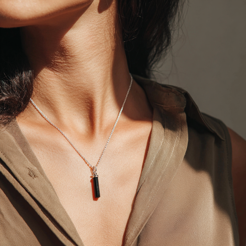 Black Tourmaline Pendant | Charged