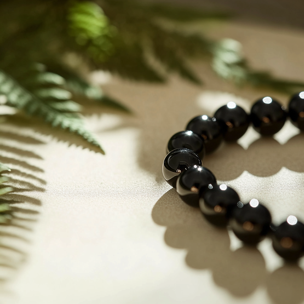 Charged Black Obsidian Crystal Bracelet