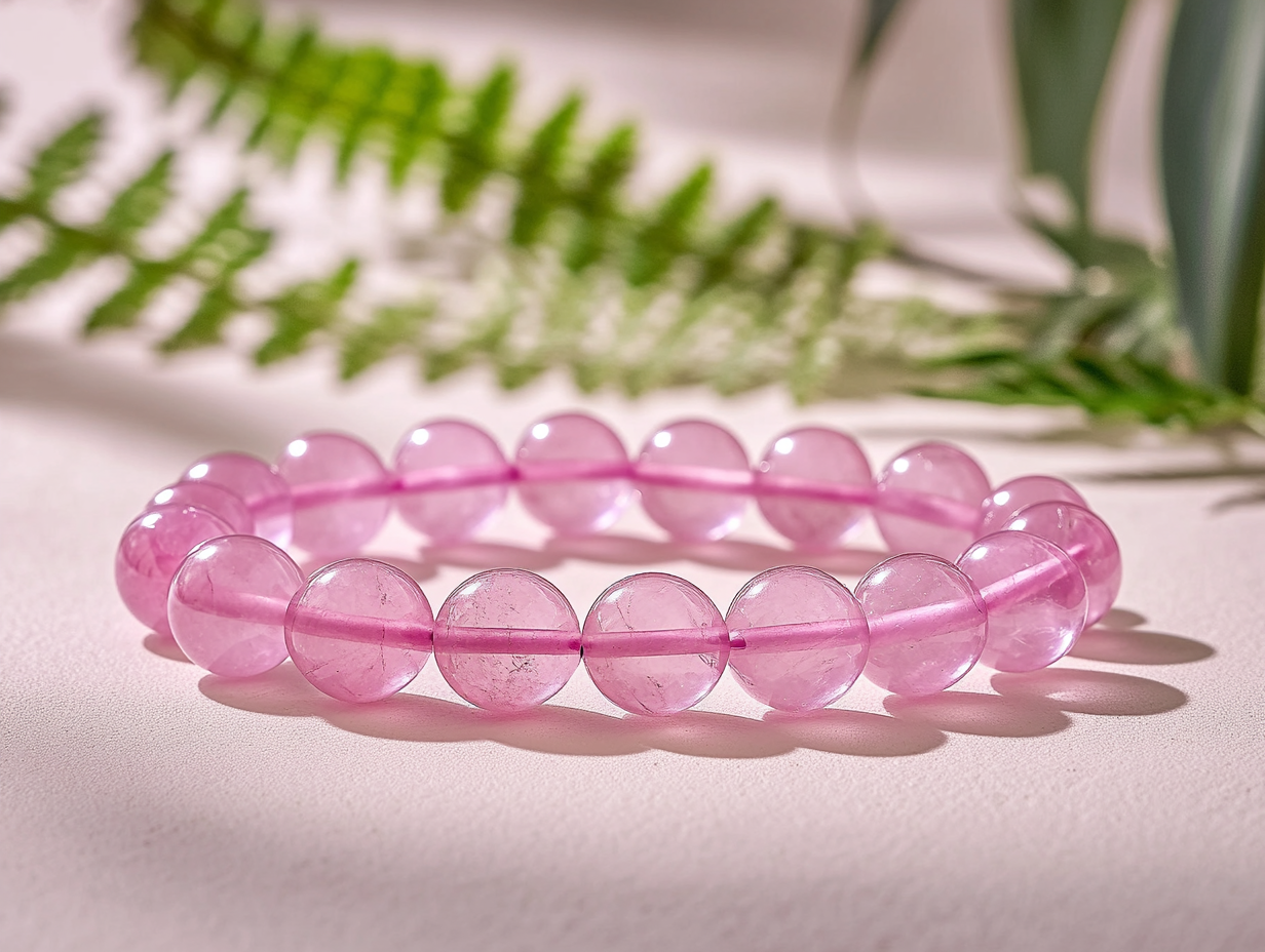 Charged Rose Quartz Bracelet